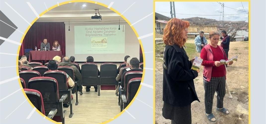 NAZIMİYE İLÇESİNDE KUDUZ AŞISINA YÖNELİK BİLGİLENDİRME ÇALIŞMASI YAPILDI